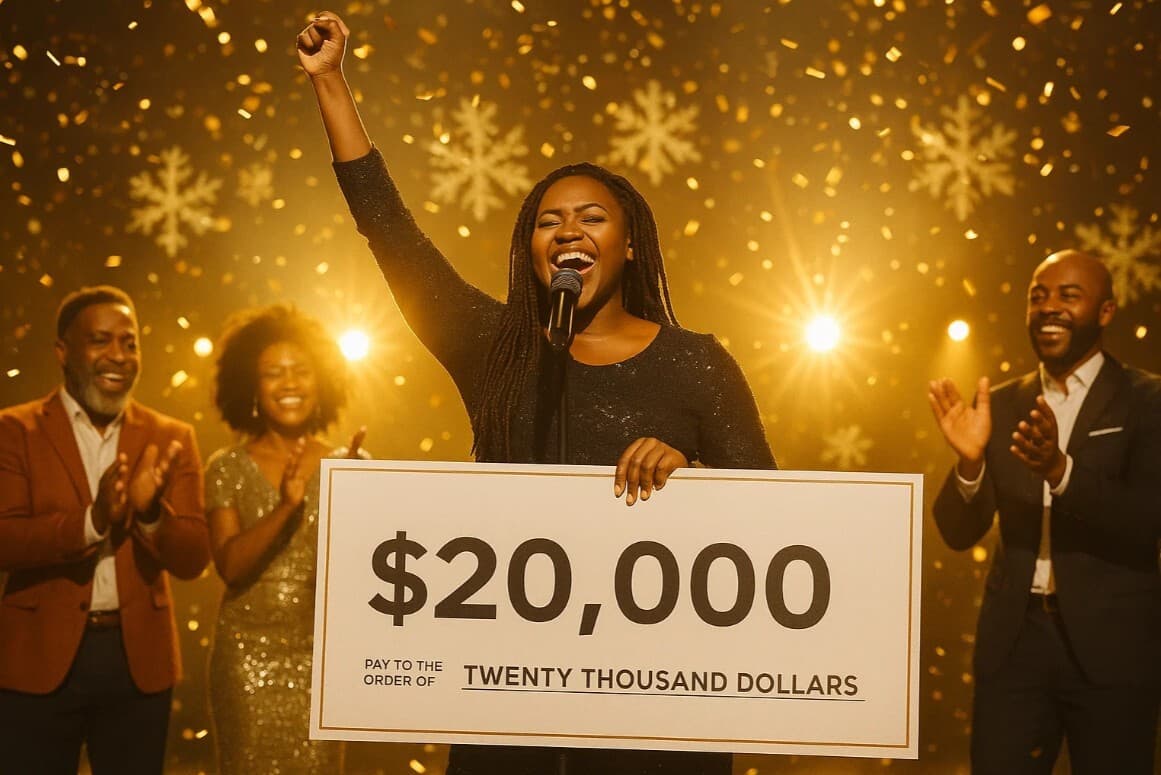 Winner announcement with $20,000 prize